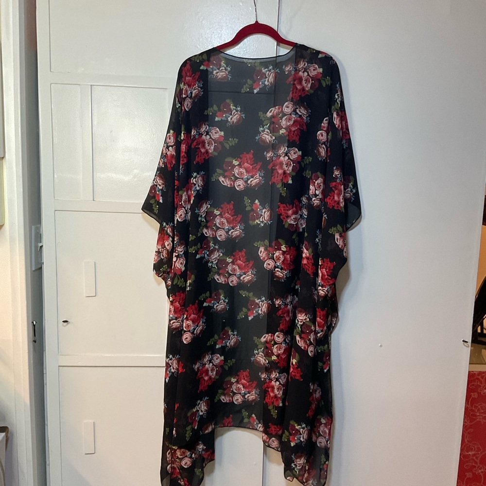 Floral Sheer Swimsuit Cover-up